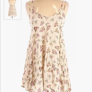 Cream floral Brandy Melville mini dress